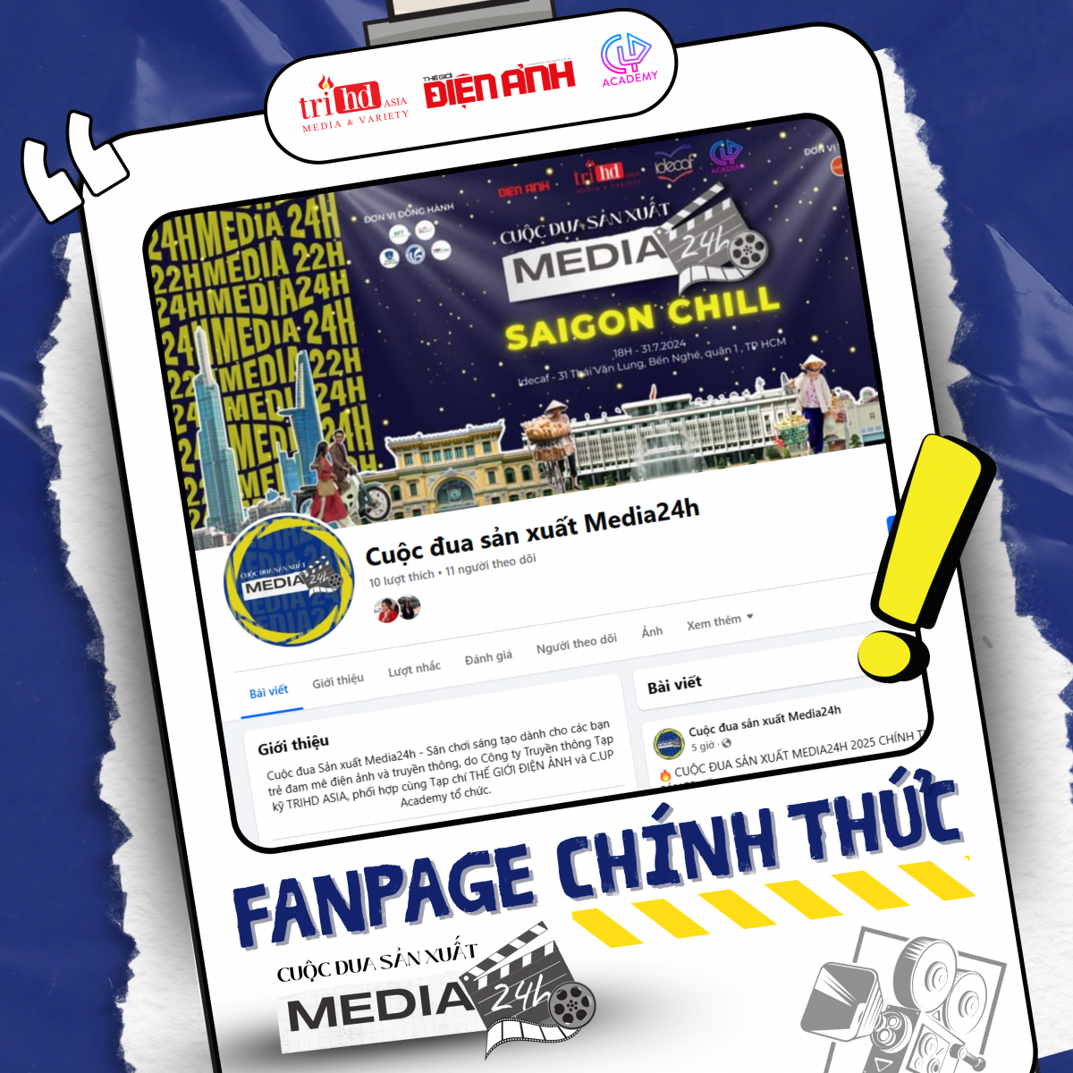 Khởi động Cuộc đua Sản xuất Media24H mùa 3: Sáng tạo, tốc độ - khẳng định bản lĩnh nhà làm phim trẻ